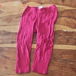 Joe Fresh Pink Cable Knit Kids Leggings